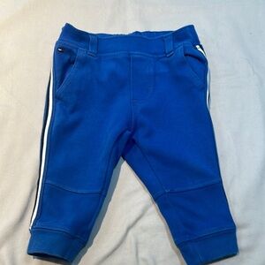Tommy Hilfiger Blue Sweatpants with Elastic Waistband and Ribbed Cuffs